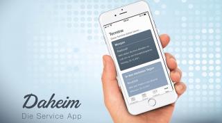 Smartphone mit Daheim App