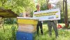 Saubermacher-Gründer Hans Roth und Dr. Peter Riedler setzen ein Zeichen für die Umwelt unter dem Motto „Bienenforschungspark“ (v. l. n. r.), Fotonachweis: Saubermacher