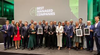 Gruppenfoto der Preisträger Austria´s Best Managed Companies 2021, Fotocredit Christian Steinbrenner